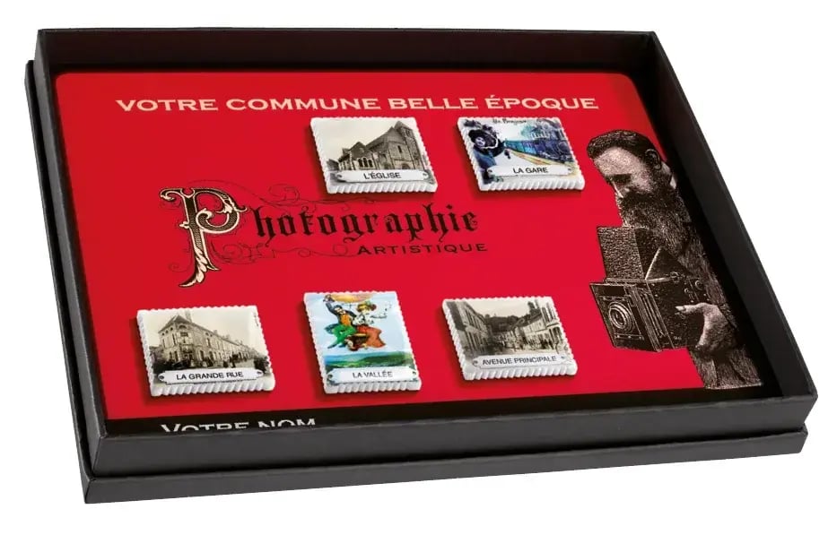 Fèves personnalisées de cartes postales anciennes