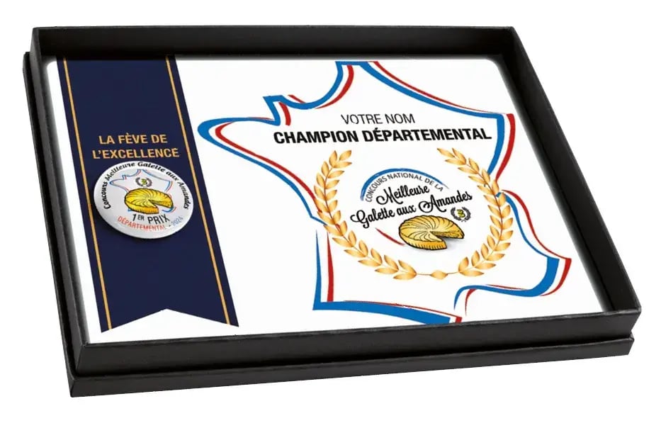 Fèves personnalisées champion départemental