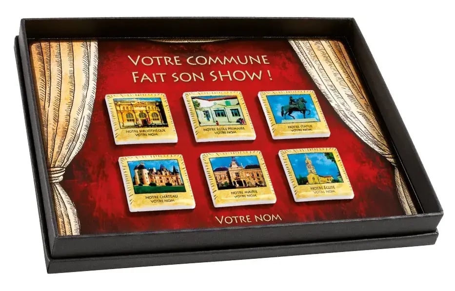 Fèves personnalisées monuments commune