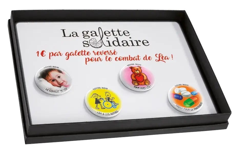 Fèves personnalisées galette solidaire