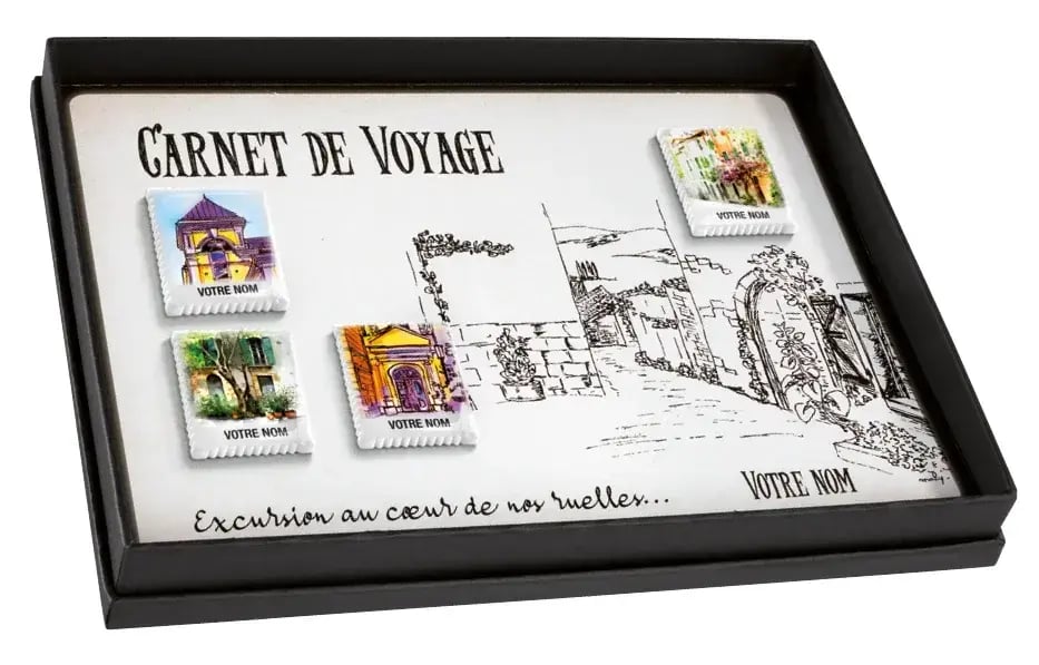 Fèves personnalisées illustration de voyages