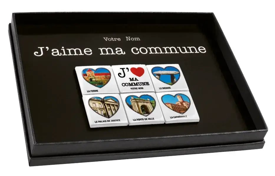 Fèves personnalisées, j'aime ma commune