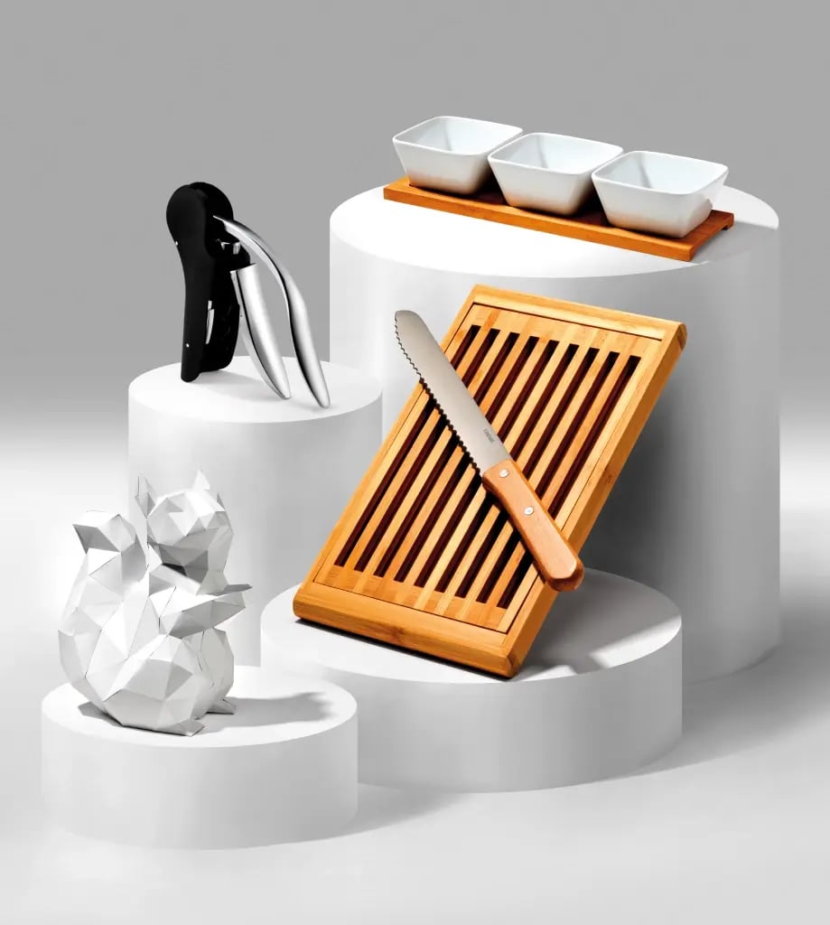 Présentation d'objets publicitaires pour les boulangeries
