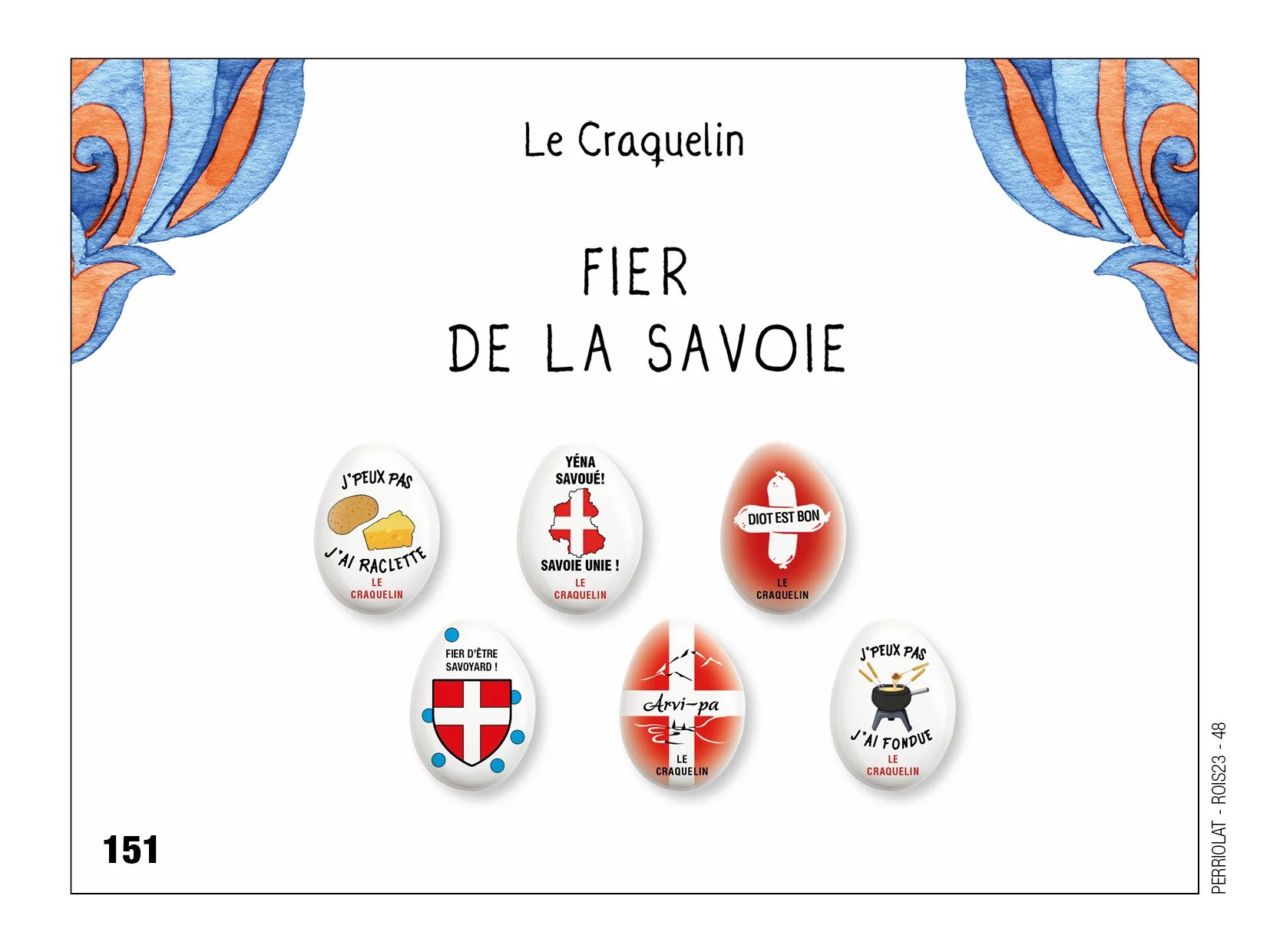 Fèves personnalisées Fier de la Savoie