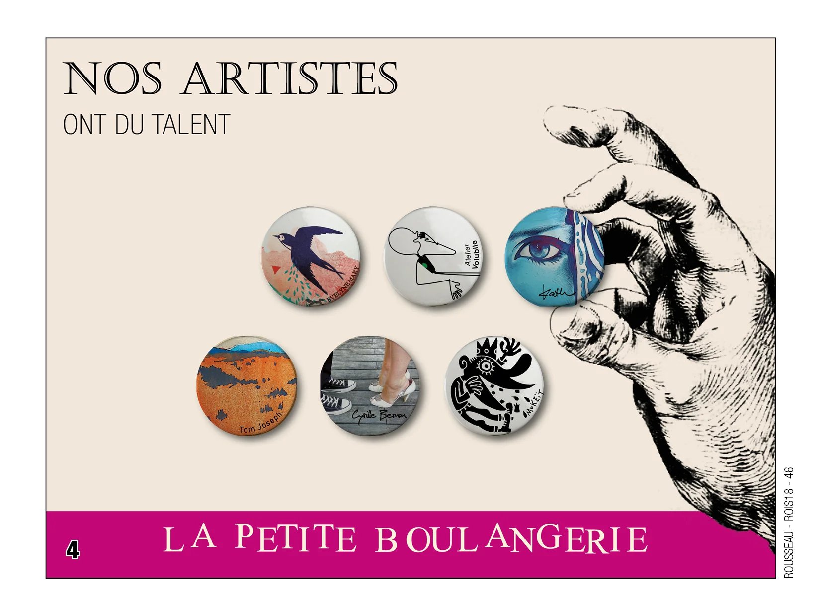 Fèves personnalisées artistes