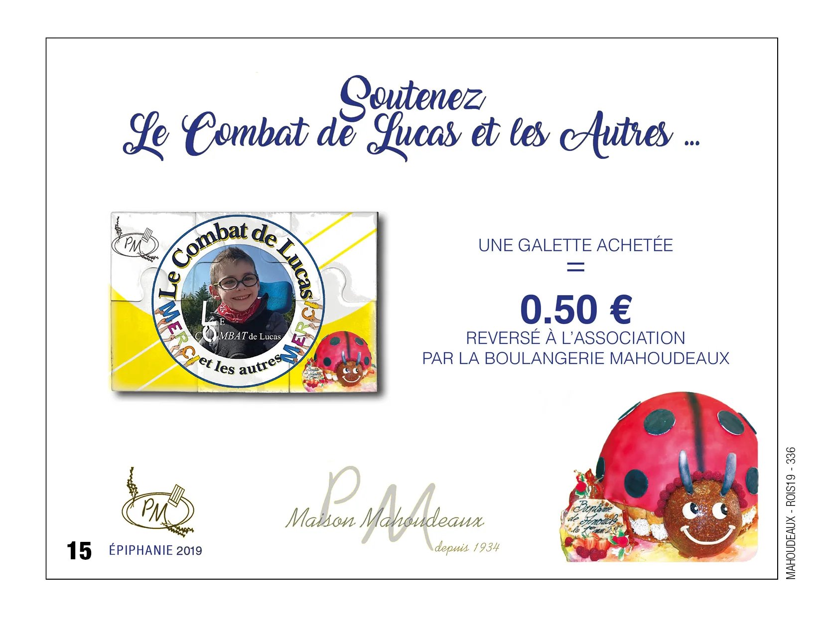 Fèves personnalisées association boulangerie Mahoudeaux
