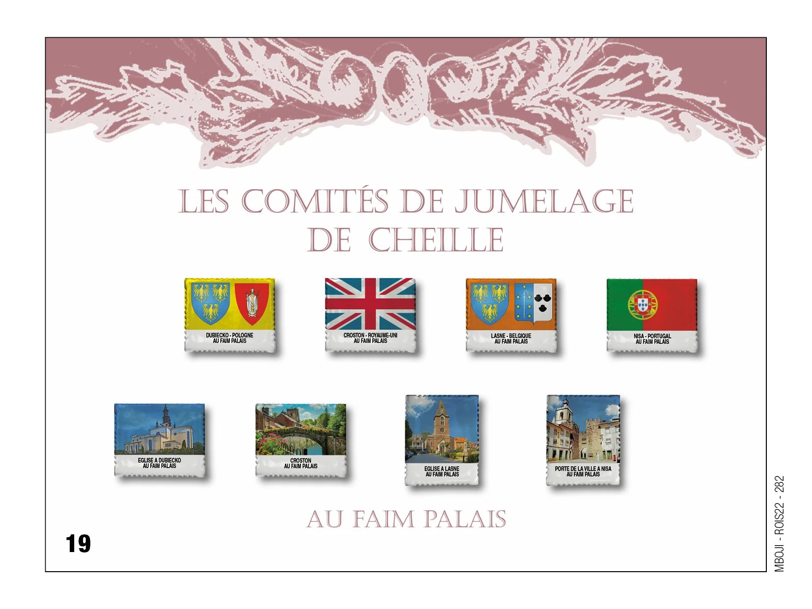 Fèves personnalisées Les comités de jumelage de Cheille