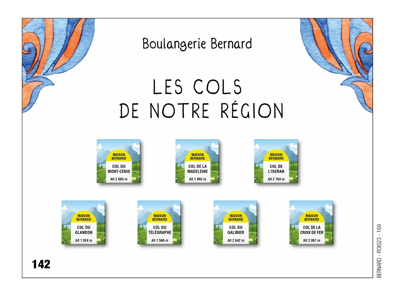 Fèves personnalisées Les cols de notre région
