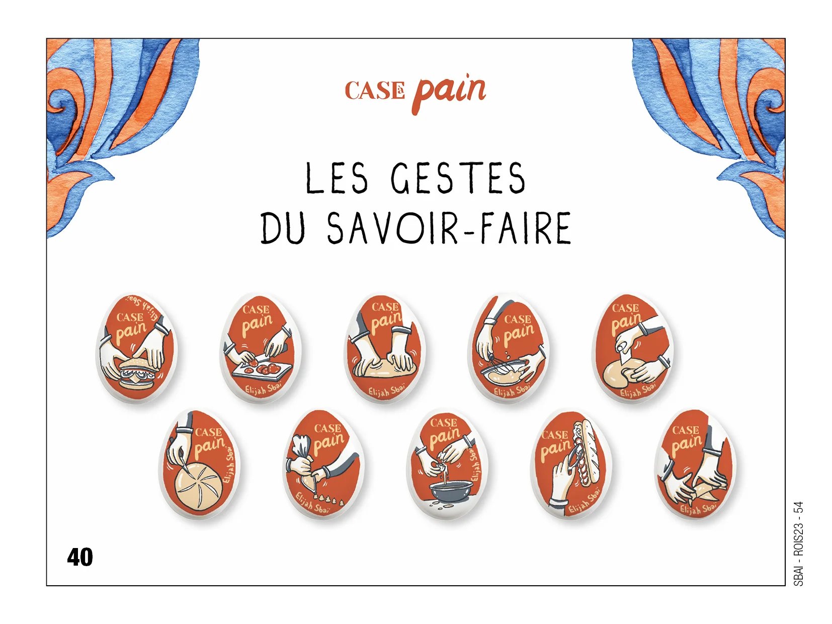 Fèves personnalisées boulangerie Case Pain