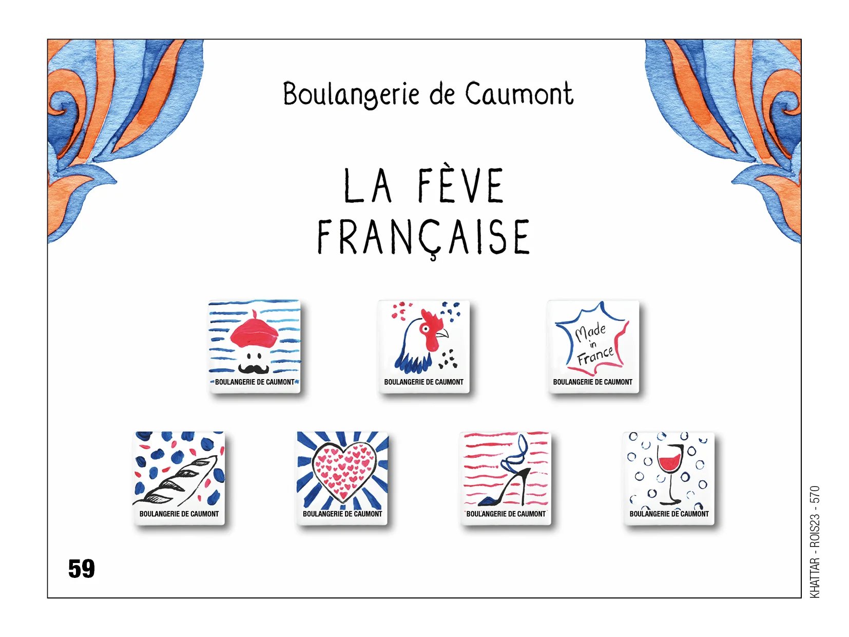 Fèves personnalisées la fève Française