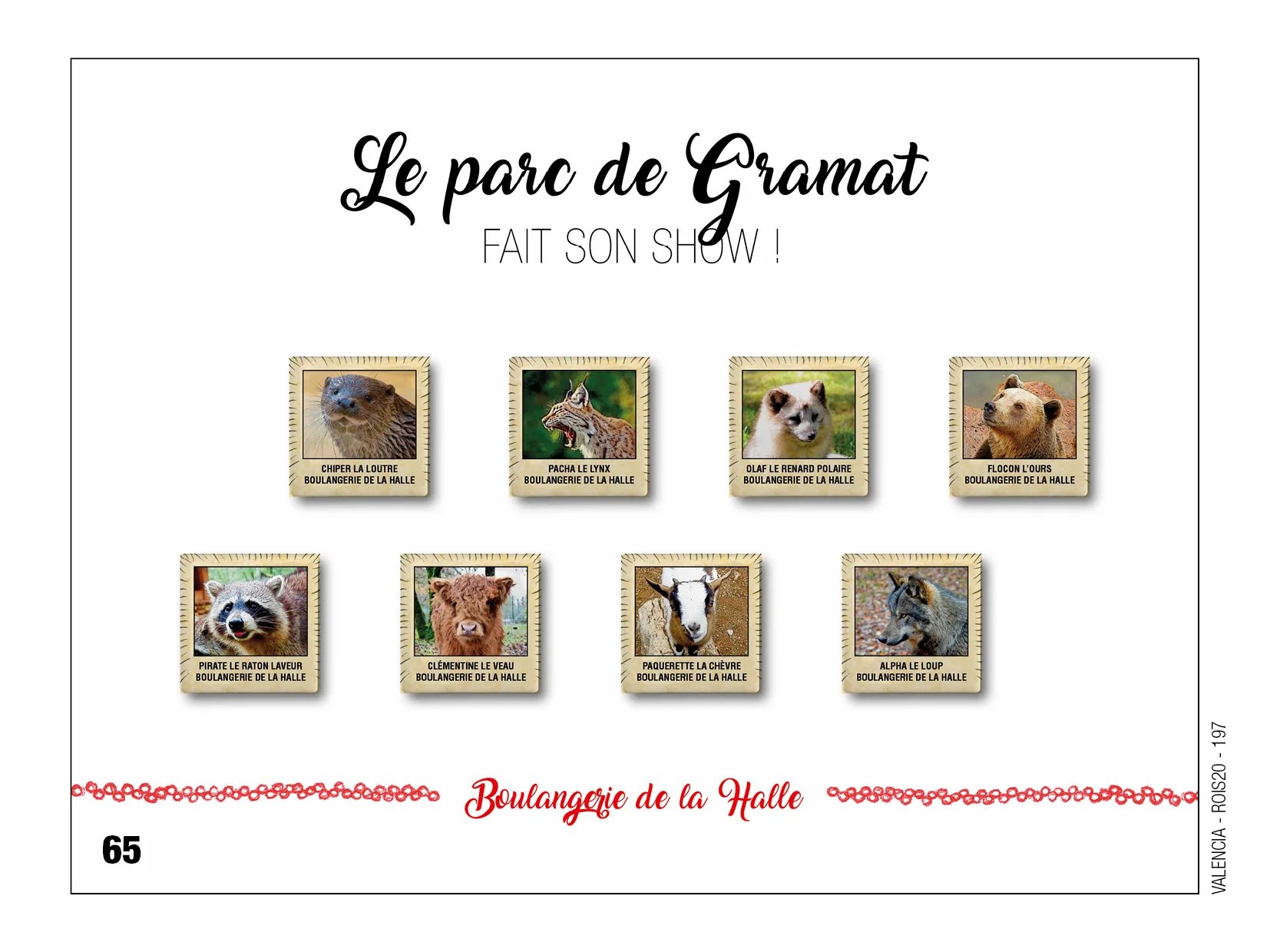 Fèves personnalisées Le parc de Gramat