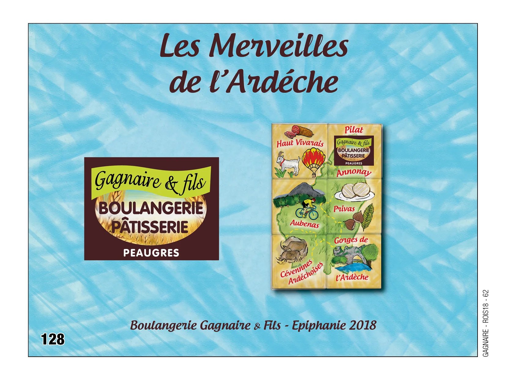 Fèves personnalisées boulangerie gagnaire et fils en ardeche