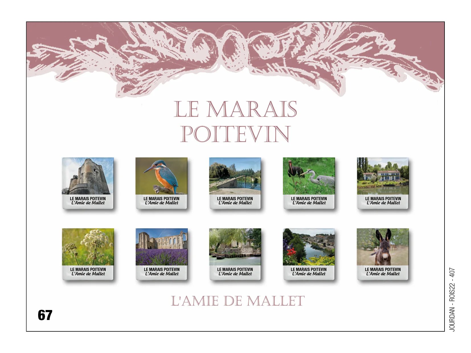 Fèves personnalisées boulangerie L'amie Dee Mallet au marais-poitevin