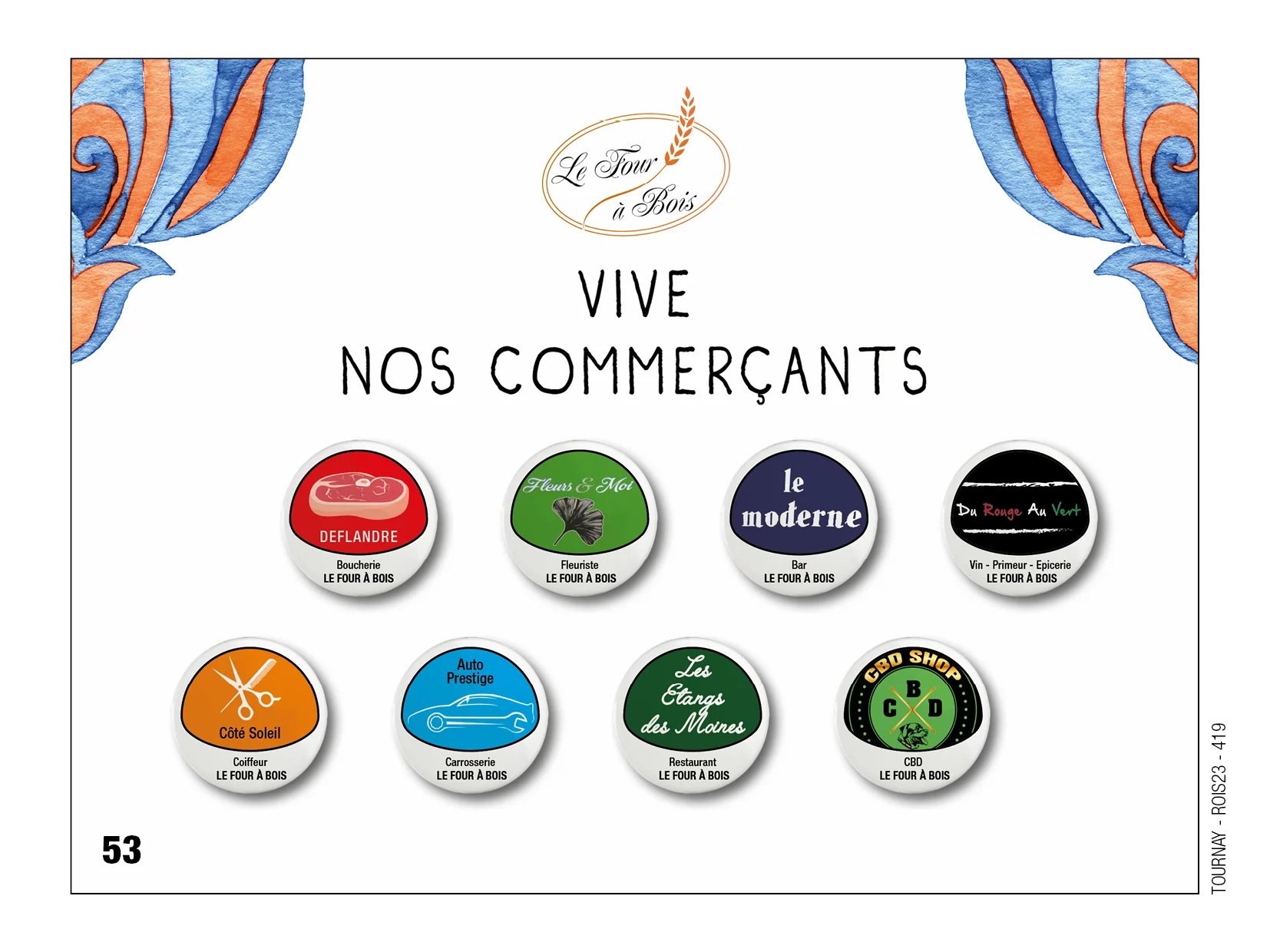 Fèves personnalisées boulangerie Le Four à Bois