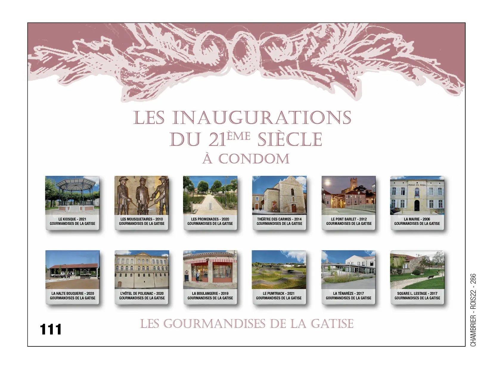 Fèves personnalisées Les inaugurations du 21ème siècle à Condom