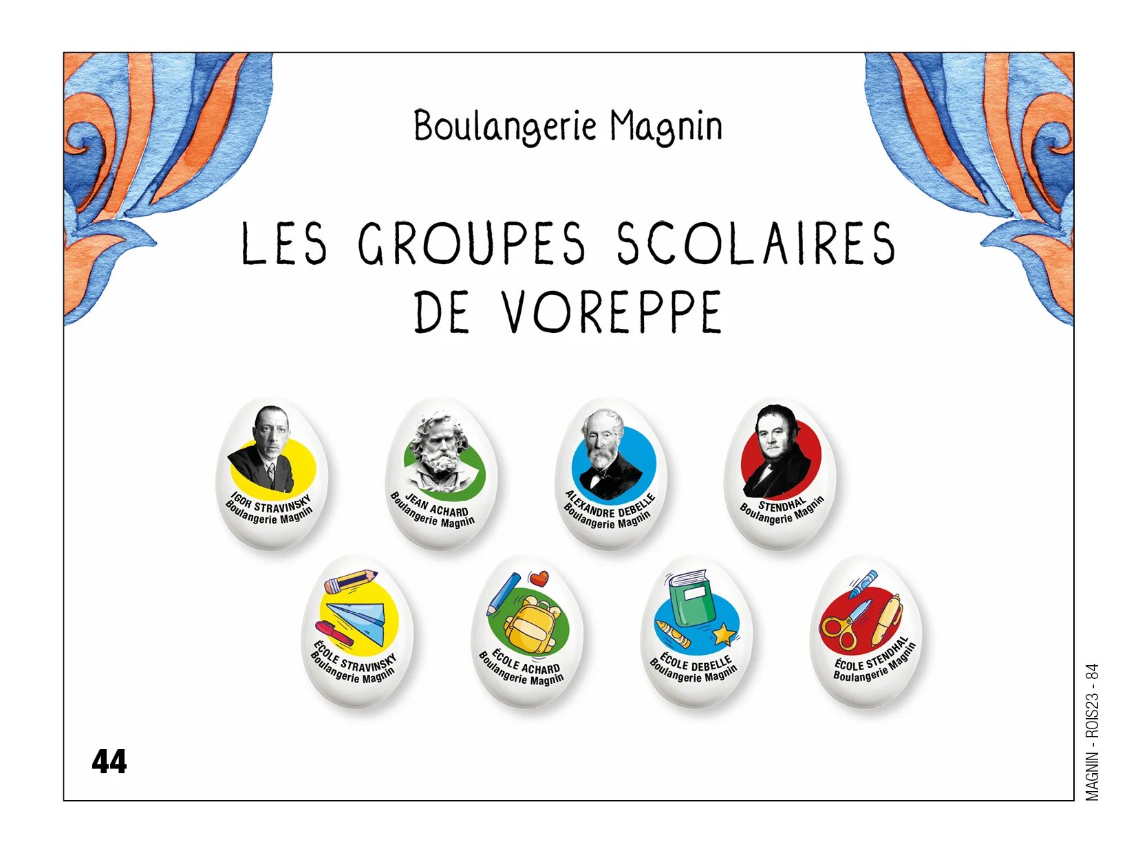 Fèves personnalisées les groupes scolaires de Voreppe