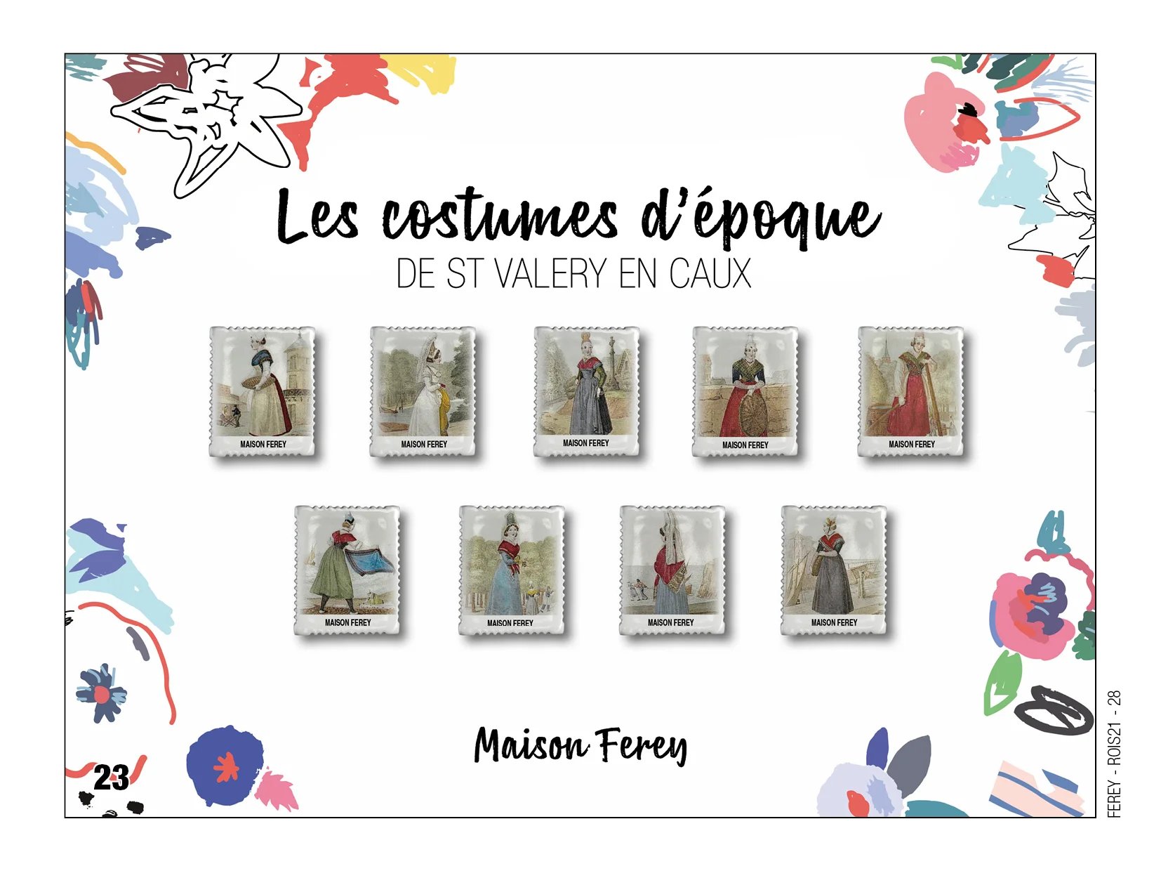 Fèves personnalisées les costumes d'époque