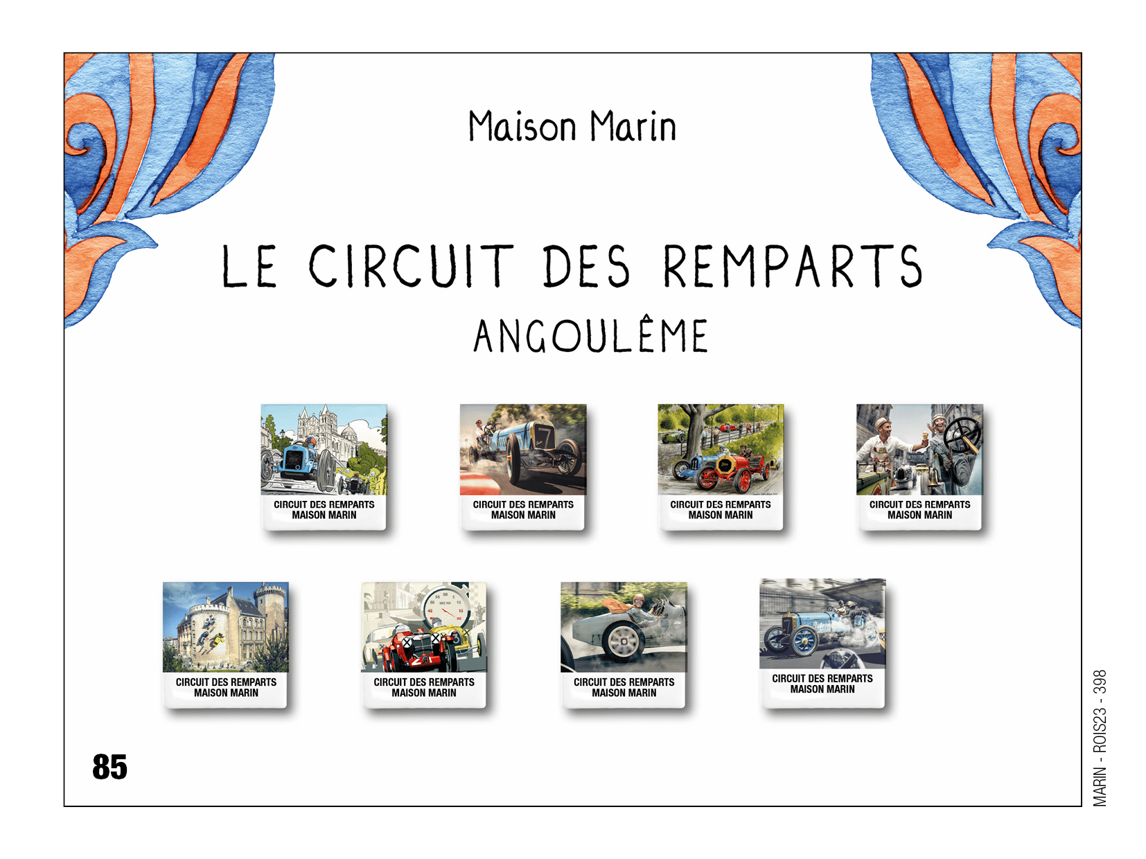 Fèves personnalisées le circuit des remparts à Angoulème