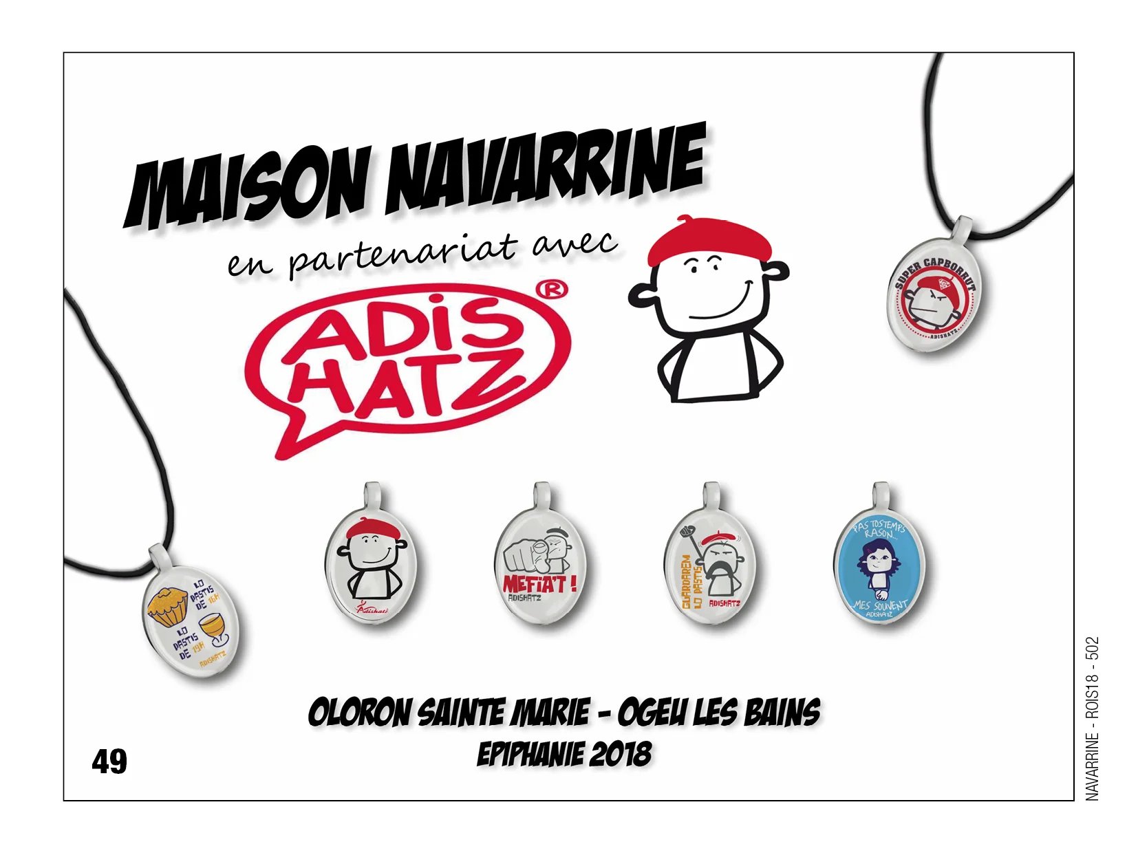 Fèves personnalisées boulangerie Maison Navarrine