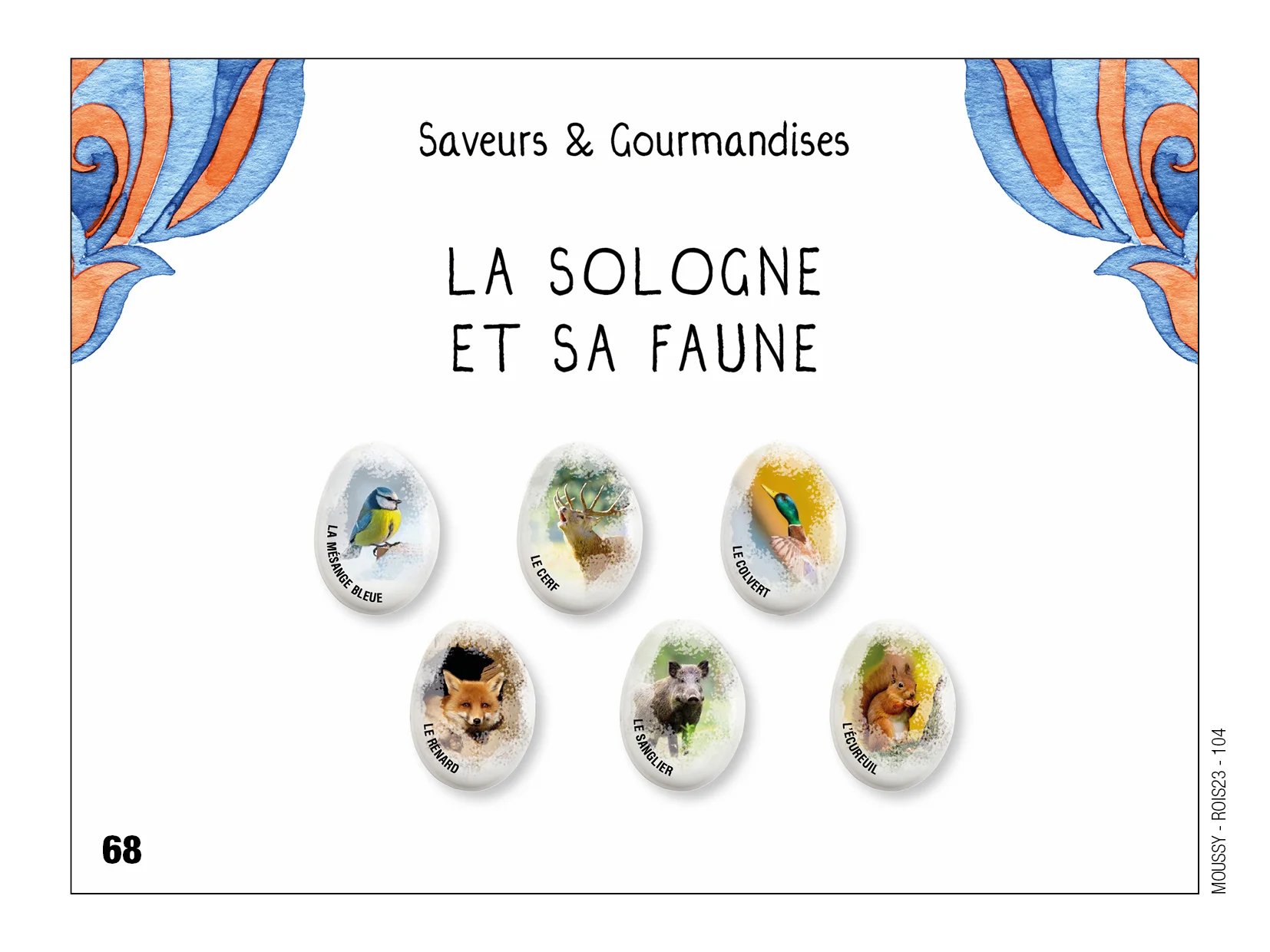 Fèves personnalisées La sologne et sa faune