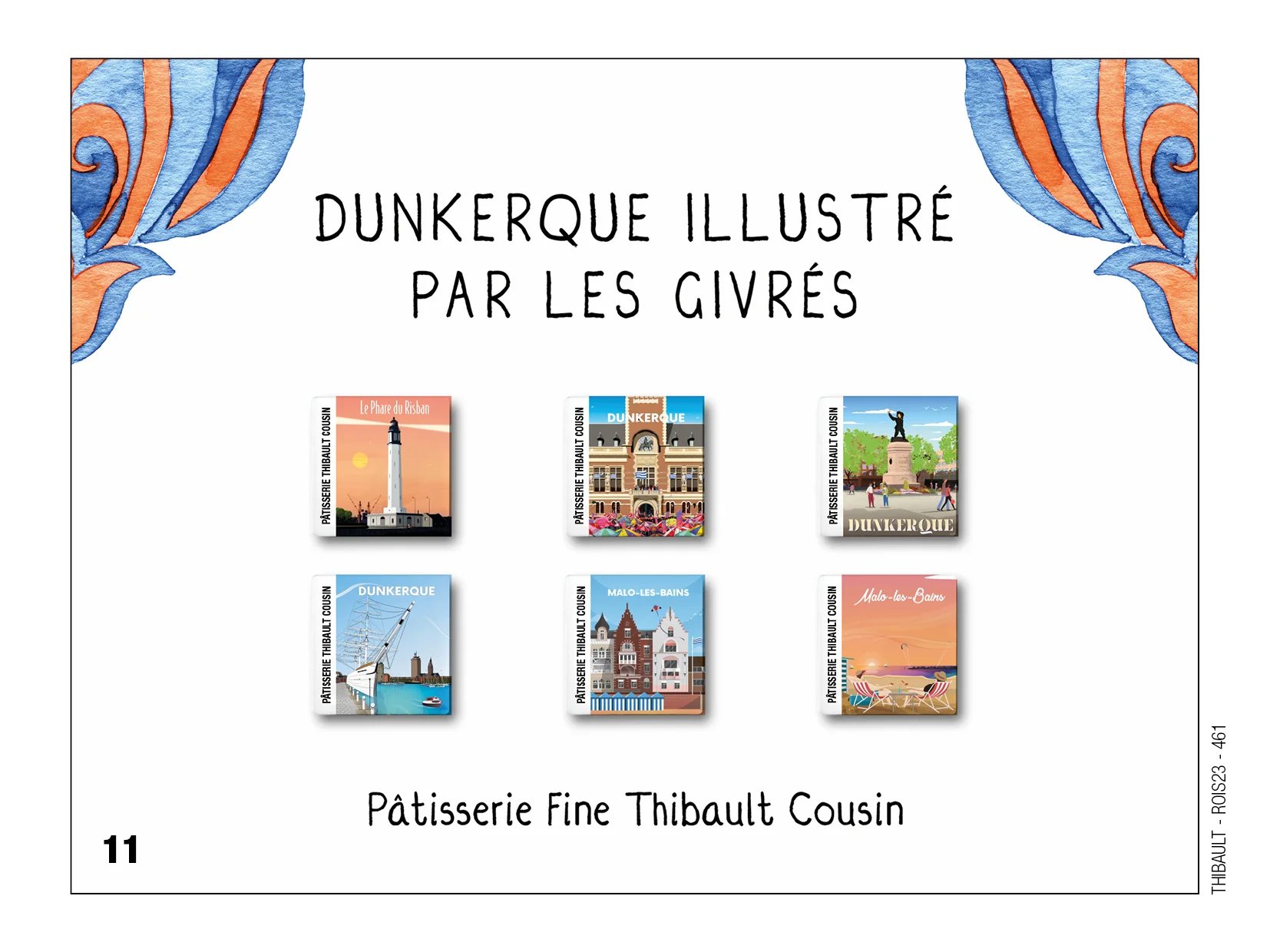 Fèves personnalisées Dunkerque illustré par les givrés