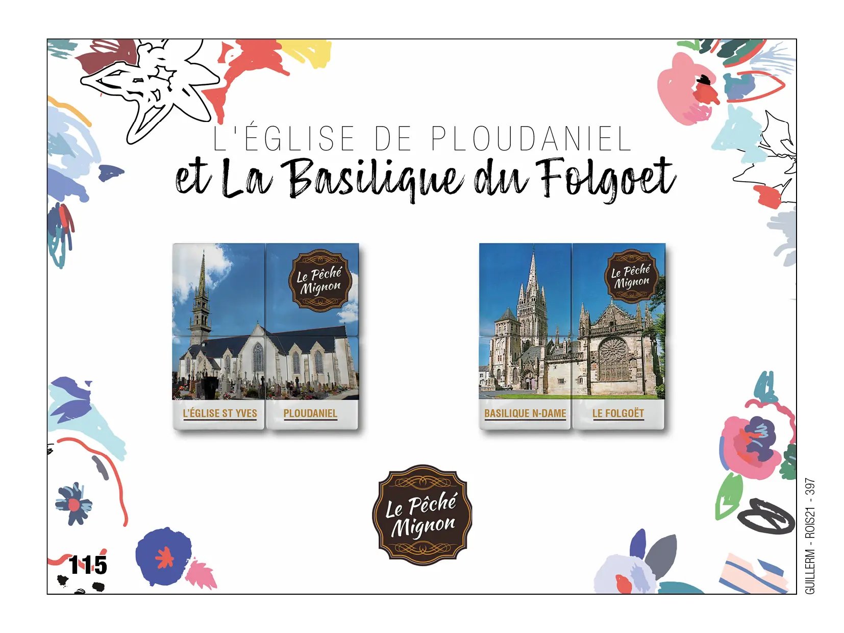 Fèves personnalisées l'église de Ploudaniel