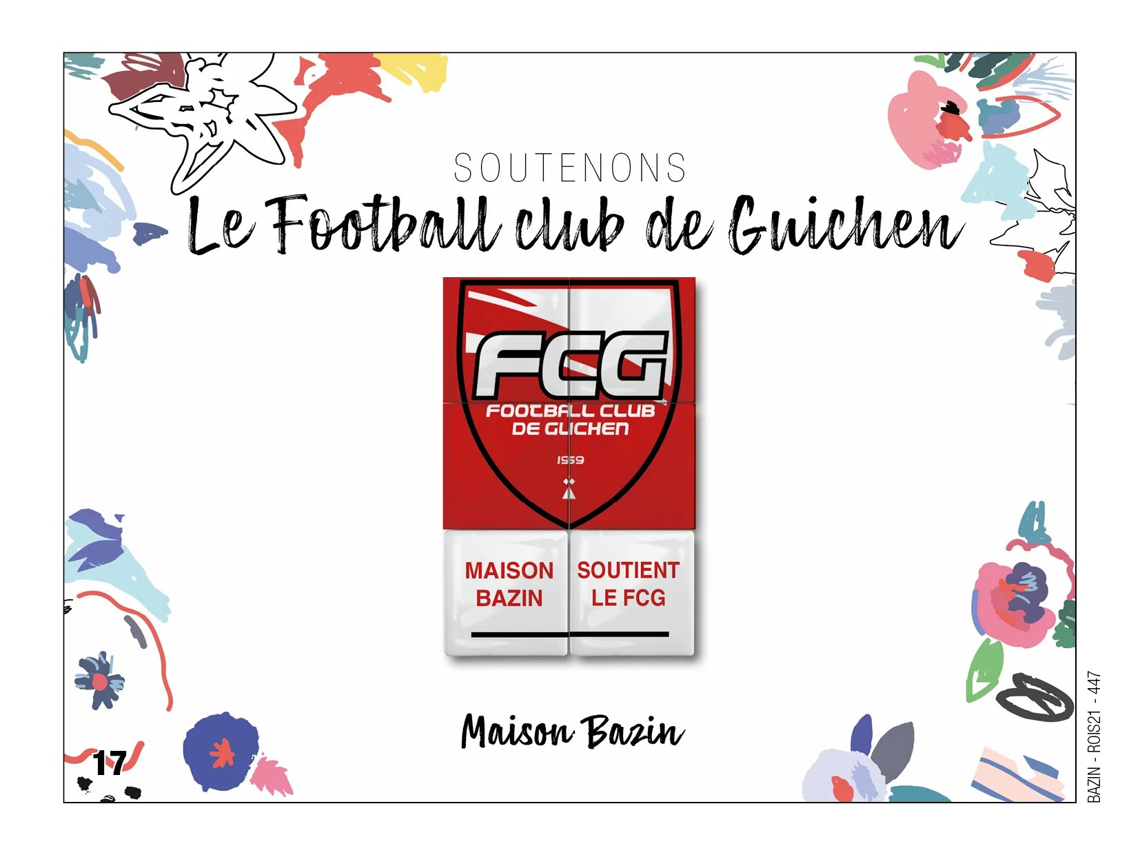 Fèves personnalisées football club Guichen