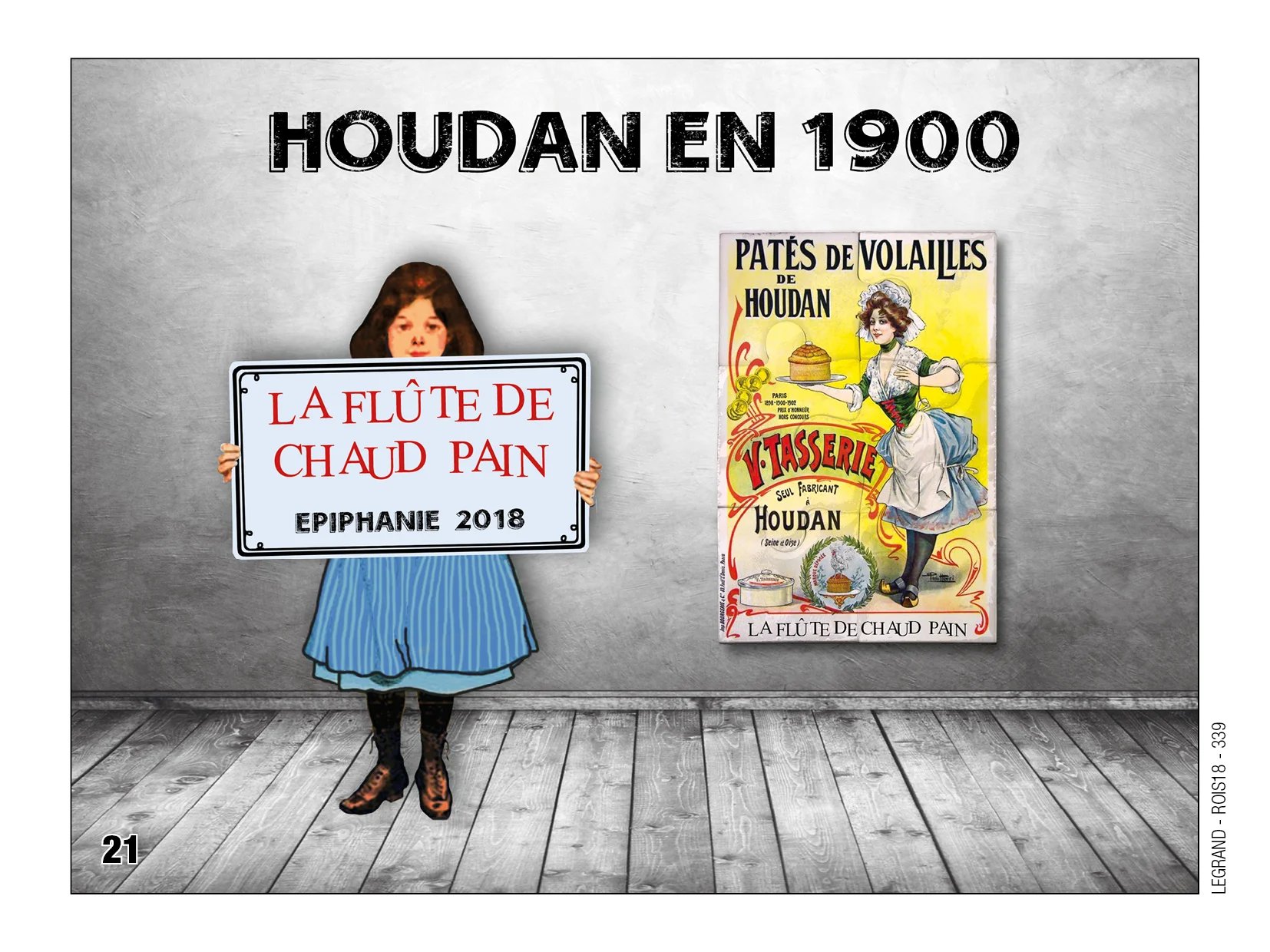 Fèves personnalisées la flûte de chaud pain