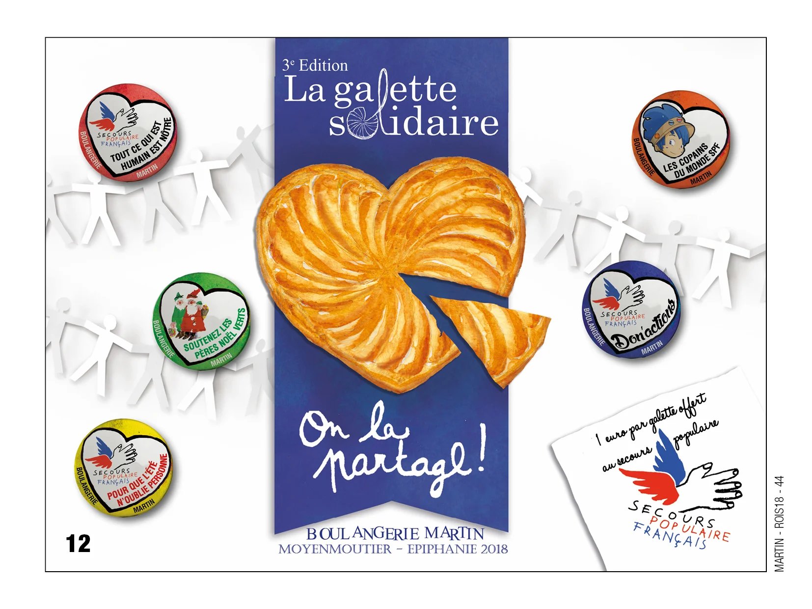 Fèves personnalisées la galette solidaire