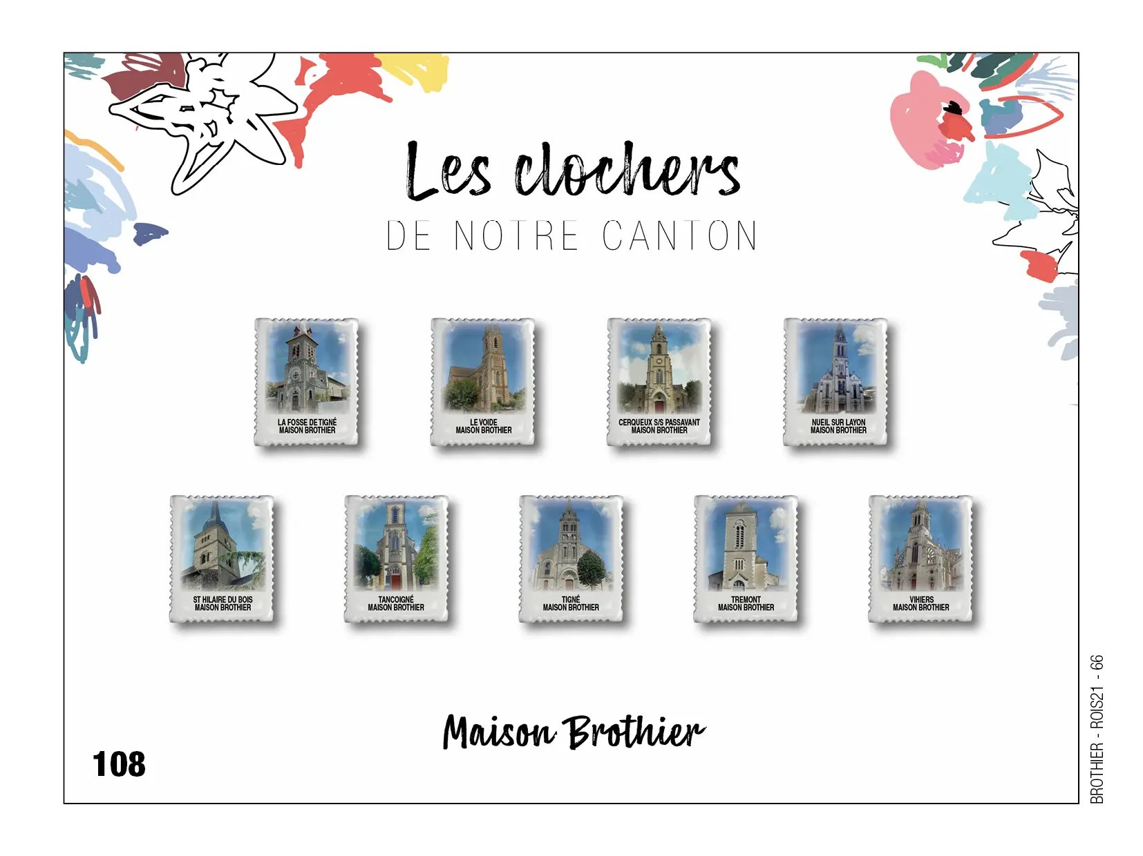 Fèves personnalisées les clochers réalisé pour la maison Brothier