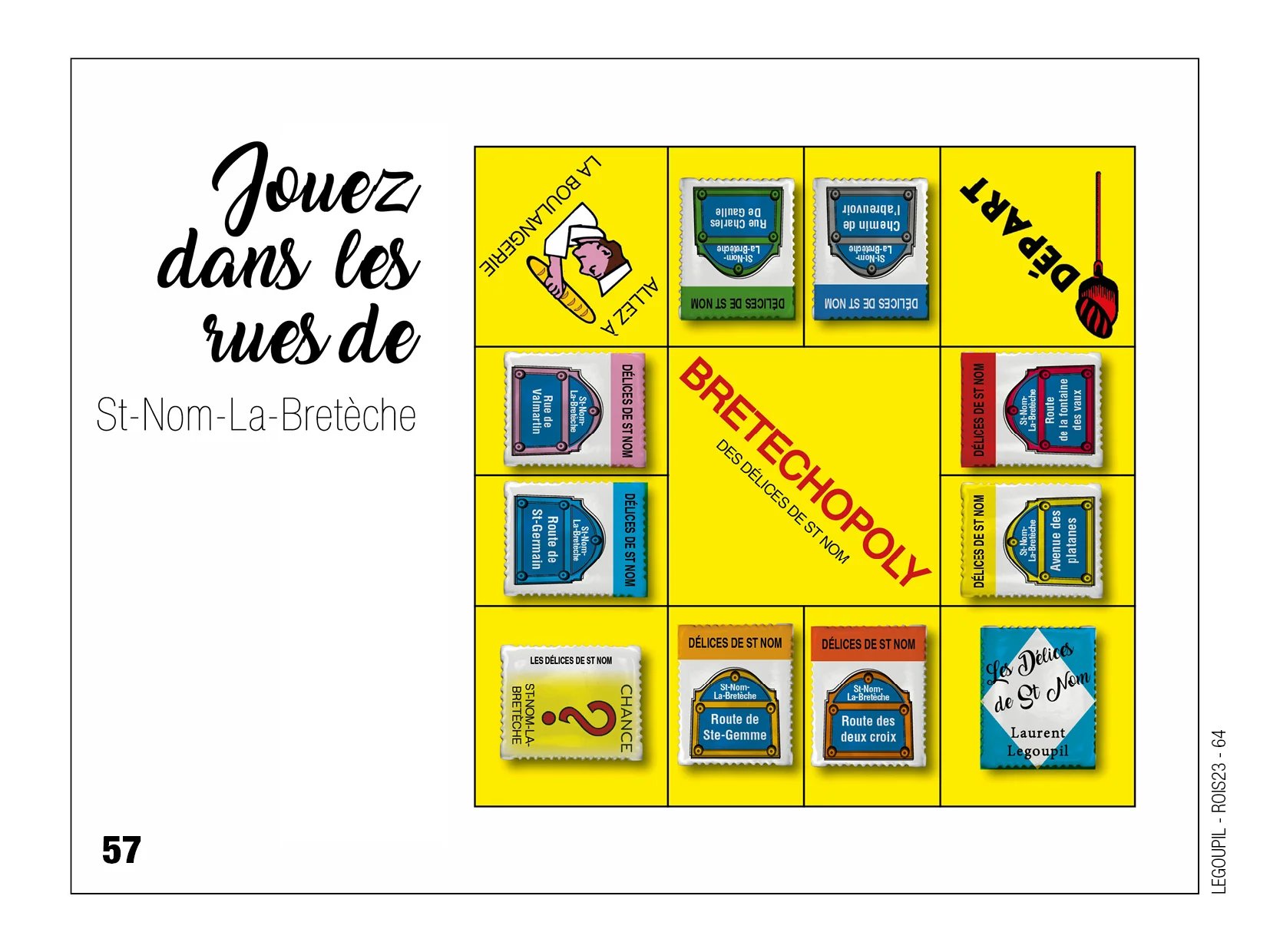 Fèves personnalisées les délices de Saint-Nom-la-Bretèche