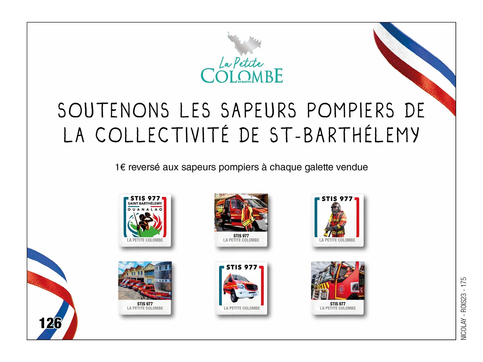 Fèves personnalisées pompiers de Saint-Barthélemy