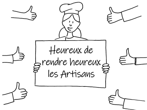 Qui sommes nous, illustration d'un artisan boulanger