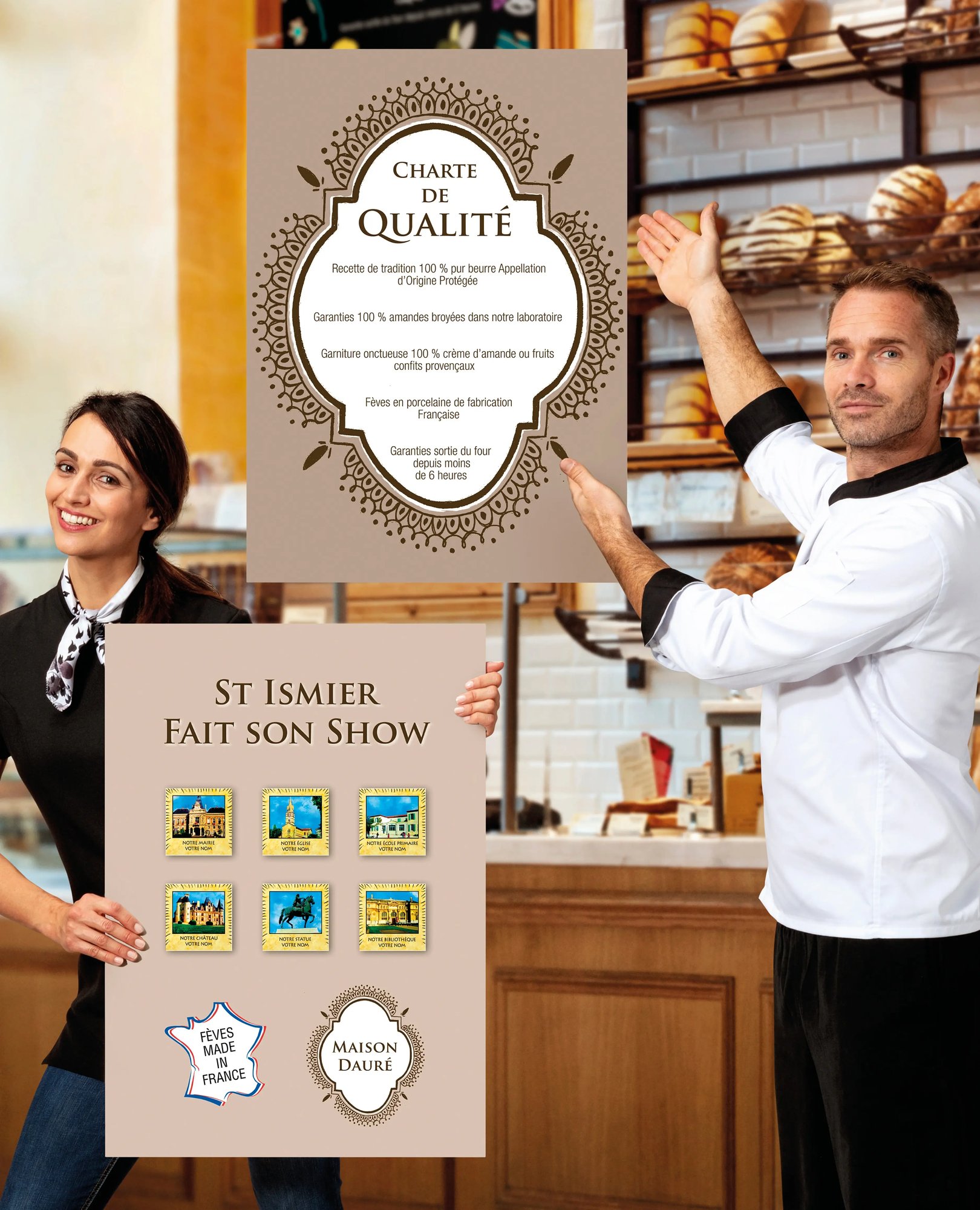 Les affichages personnalisés pour la boulangerie