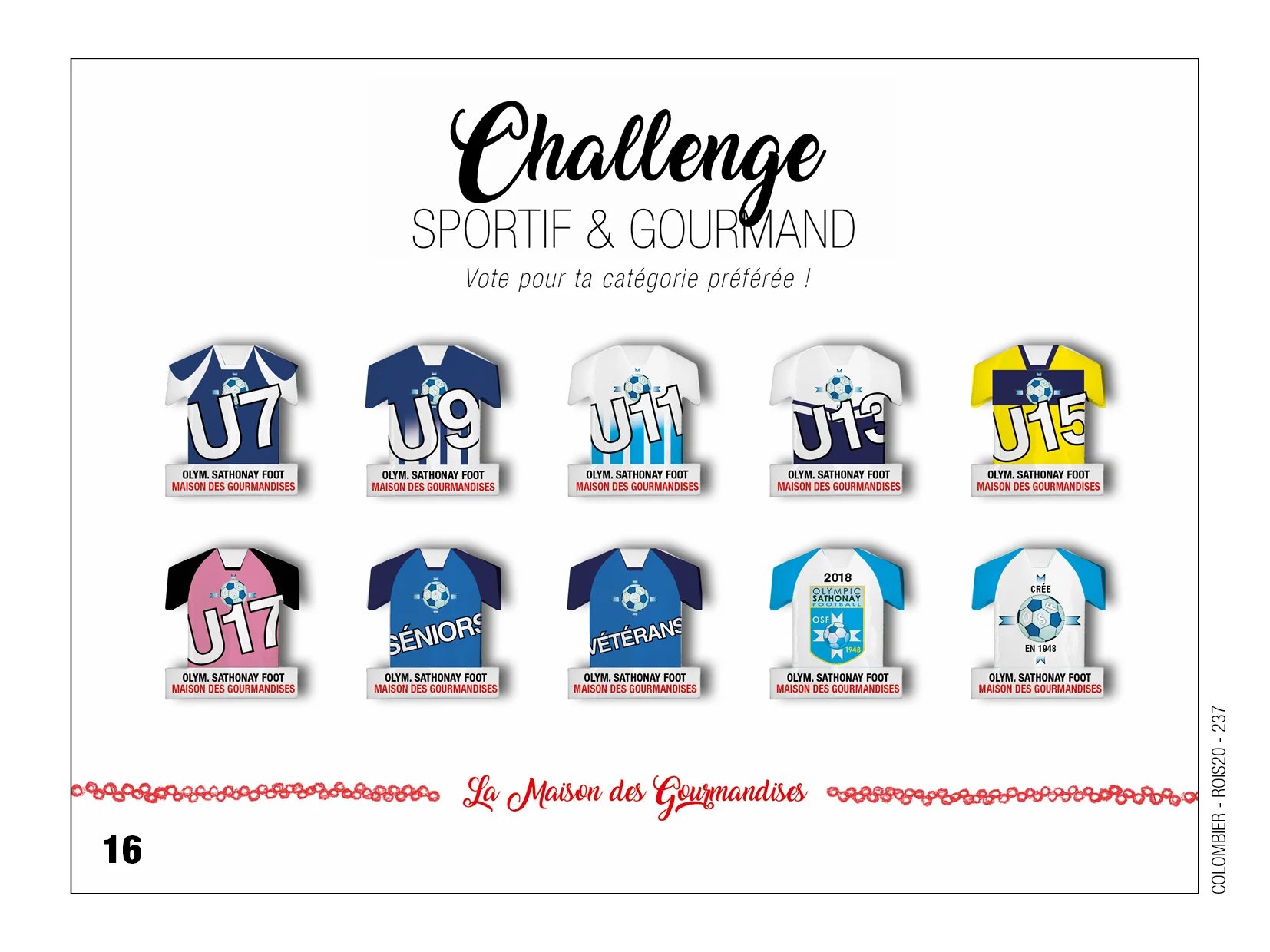 Fèves personnalisées challenge sportif