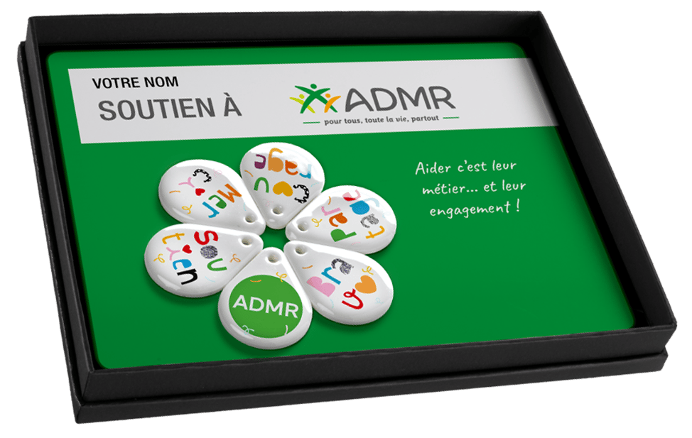 Fèves perosnnalisées pour soutenir l'ADMR de votre commune