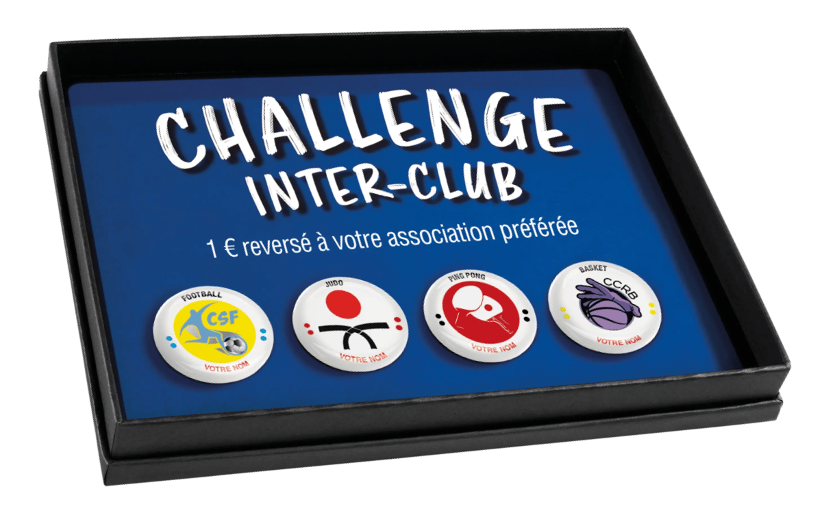 Fèves personnalisées challenge inter-club