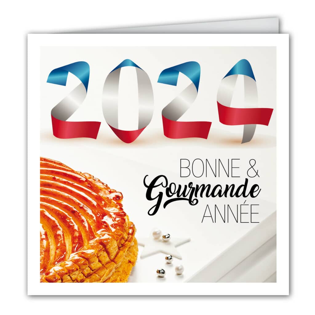 Carte de vœux personnalisée pour artisan boulanger de France